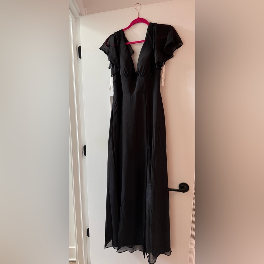 Azazie Black Maxi Dress